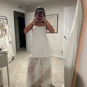 Abercrombie & Fitch White Maxi Dress